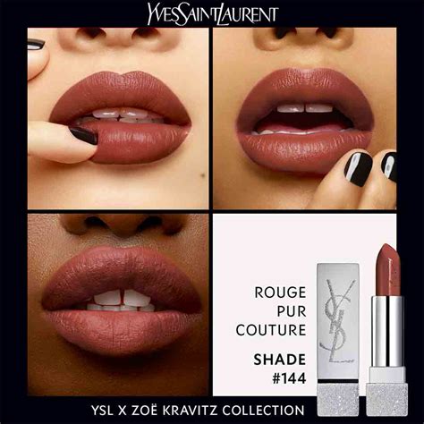 ysl x zoë kravitz rouge pur couture lipstick|YSL zoe kravitz rouge.